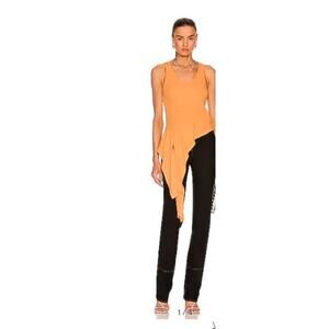 Helmut Lang Women's Asymmetric Tank Apricot NWT 265 Sz S